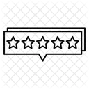 Bewertungssterne Rezension Feedback Symbol