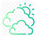 Bewolkt Meteorologie Wetter Symbol
