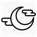 Bewölkte Nacht  Symbol