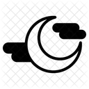 Bewölkte Nacht  Symbol