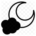 Bewölkte Nacht  Symbol