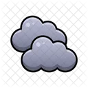 Bewolkte Nacht Wetter Himmel Icon