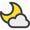 Nacht Wolke Mond Icon