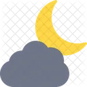 Bewölkte Nacht  Symbol