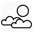 Bewolkte Nacht Symbol