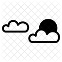 Bewolkte Nacht Symbol