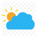 Bewolkt Wettervorhersage Lokales Wetter Symbol