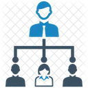 Aufbau Beziehung Teamarbeit Symbol