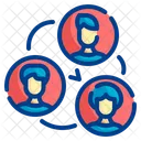 Beziehung Teamarbeit Benutzer Symbol