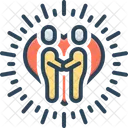 Beziehung Beziehung Bindung Symbol