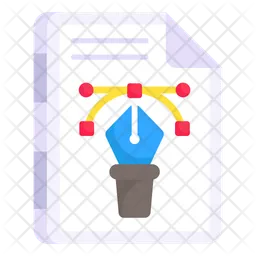 Bezier File  Icon