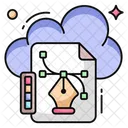 Bezier File  Icon