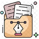 Bezier Folder Document Doc Icon