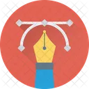 Bezier Strumento Penna Icon