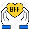 BFF Anrufen Lacheln Symbol