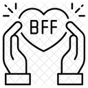BFF Anrufen Lacheln Symbol