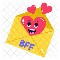 Bff Letter  Icon