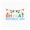 Bharat Typography India Icon