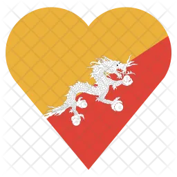 Bhutan Flag Icon