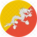 Bhutan Flag World Icon
