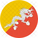 Bhutan Flagge Welt Symbol