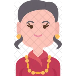 Bhutanese Woman  Icon