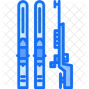 Biathlon Ski Gun Icon