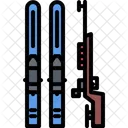Biathlon Ski Gun Icon