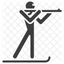 Biathlon Skiing Shooting Icon
