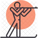 Biathlon Skiing Shooting Icon