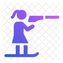 Biathlon Skiing Biathlete Icon