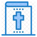 Bible Holy Book Cross Icon