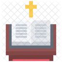 Bible Stand Cross Icon