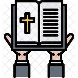 Bible Holding Hand  Icon