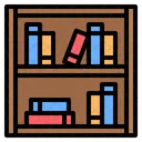 Biblioteca Estante Estante Ícone