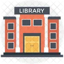 Bibliothek Modern Gebaude Symbol