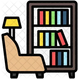 Bibliothek Lounge  Symbol