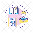 Bibliotherapy Psychological Healing Personal Development Icon