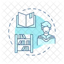 Bibliotherapy Psychological Healing Personal Development Icon