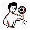Gym Workout Exercise Icon