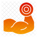Bicep Body Building Fitness Icon