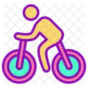 Deporte En Bicicleta Icono