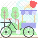 Bicicleta de helado  Icono