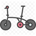 Bicicleta Plegable Plegable Bicicleta Icono