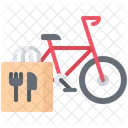 Bicycle Bag Food Icon