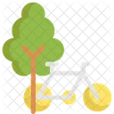 Bicycle Ecology Save Icon