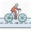 Bicycle Track Cyclist Icon