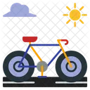 Bike Cloud Sun Icon