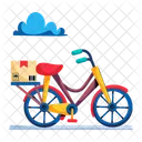 Cycle Delivery Bicycle Delivery Bicycle Courier Icon