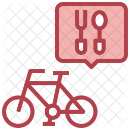 Bicycle Delivery  Icon